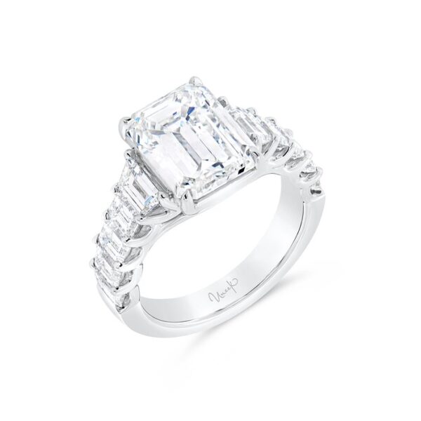 Solitaire Emerald Cut Diamond Engagement Ring