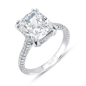 Halo Cushion Cut Diamond Engagement Ring