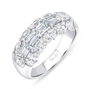 3-Row Diamond Anniversary Ring