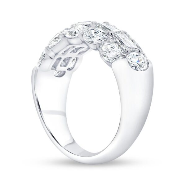 3-Row Diamond Anniversary Ring - Image 3