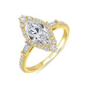Halo Marquise Engagement Ring