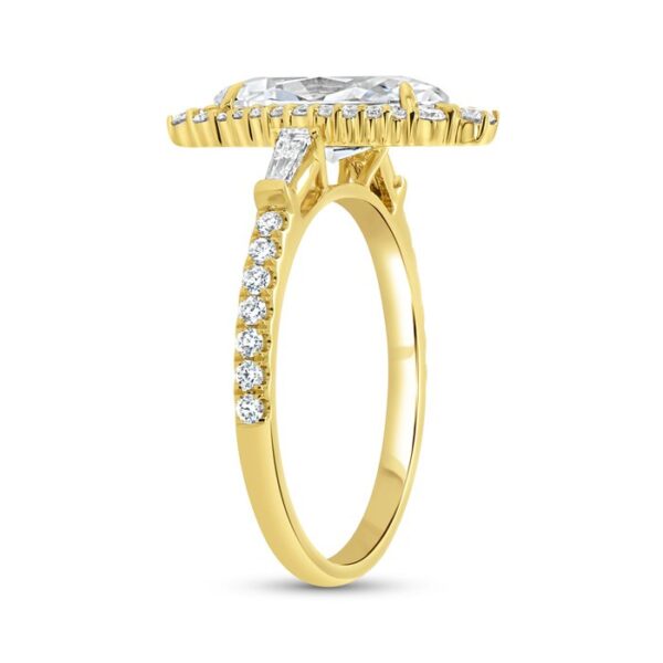 Halo Marquise Engagement Ring - Image 2