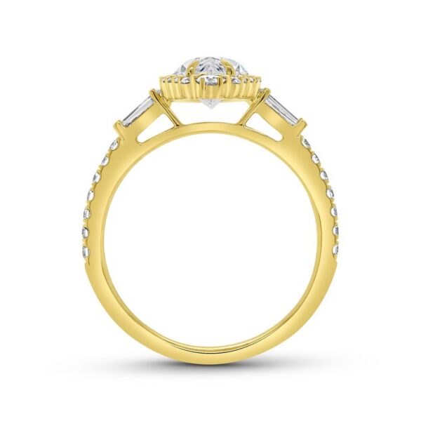 Halo Marquise Engagement Ring - Image 3