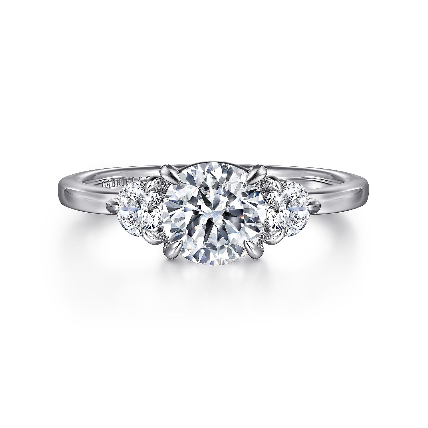 White Gold Three-Stone Diamond Engagement Ring