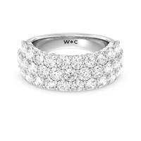 Three Row Diamond Anniversary Band