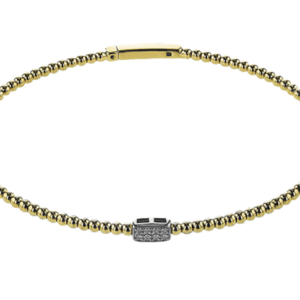 White Gold & Diamond Bangle