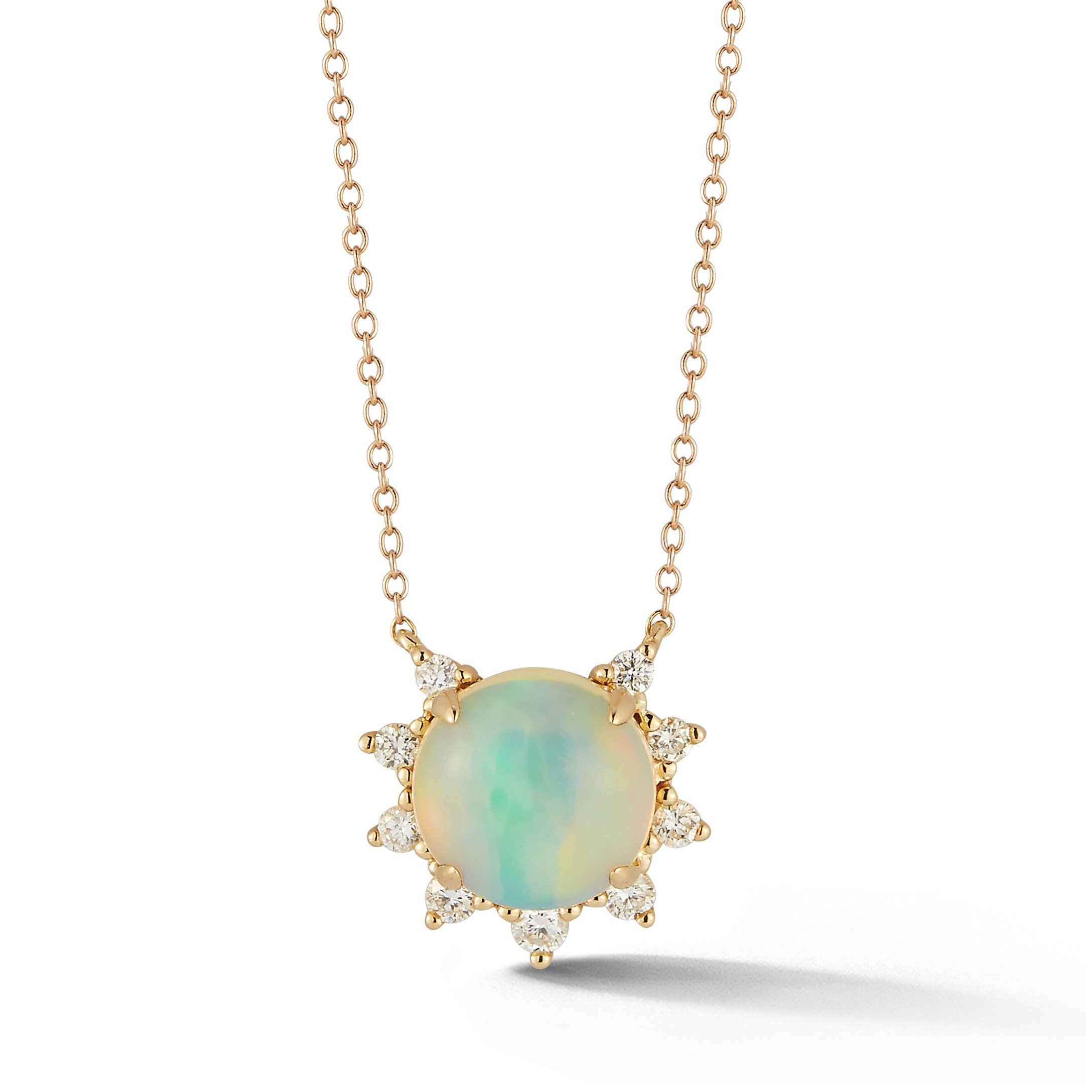 Opal & Diamond Necklace