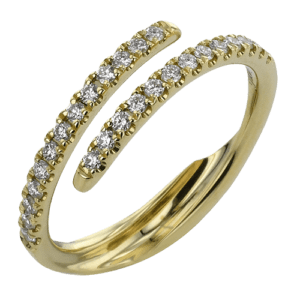 Gold & Diamond Bypass Ring Jacket
