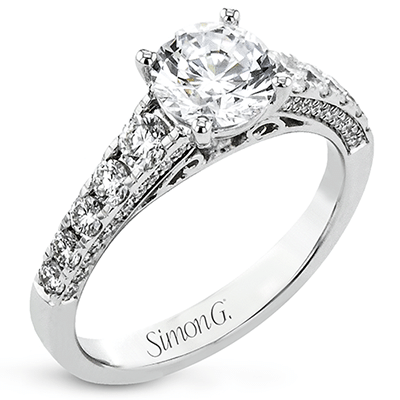 Simon G. White Gold & Diamond Engagement Ring