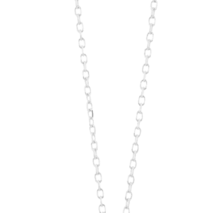 white gold & diamond circle necklace
