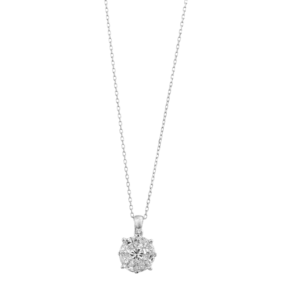 white gold & diamond necklace