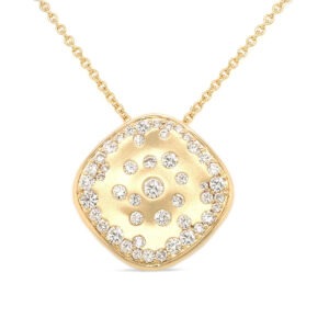 Gold Pendant with Diamond Accents