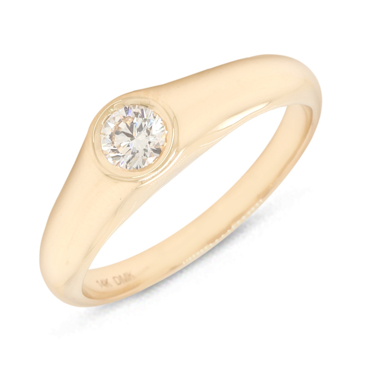 Gold & Diamond Signet Ring