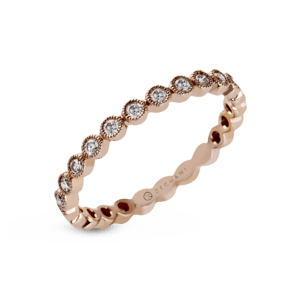 rose gold & diamond band