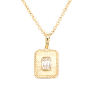 Gold & Mosaic Diamond Pendant