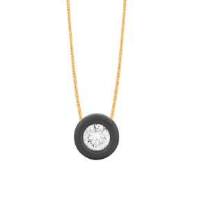 Black Titanium & Diamond Necklace