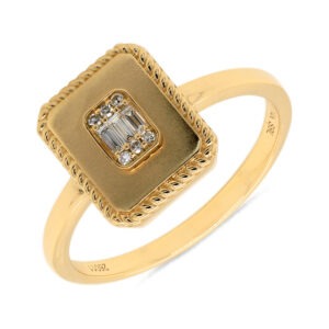 Gold & Diamond Mosaic Ring