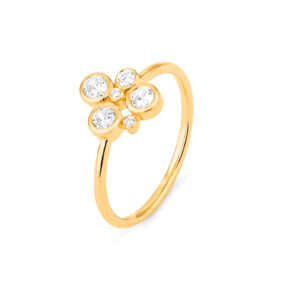 Floral Diamond Fashion Ring